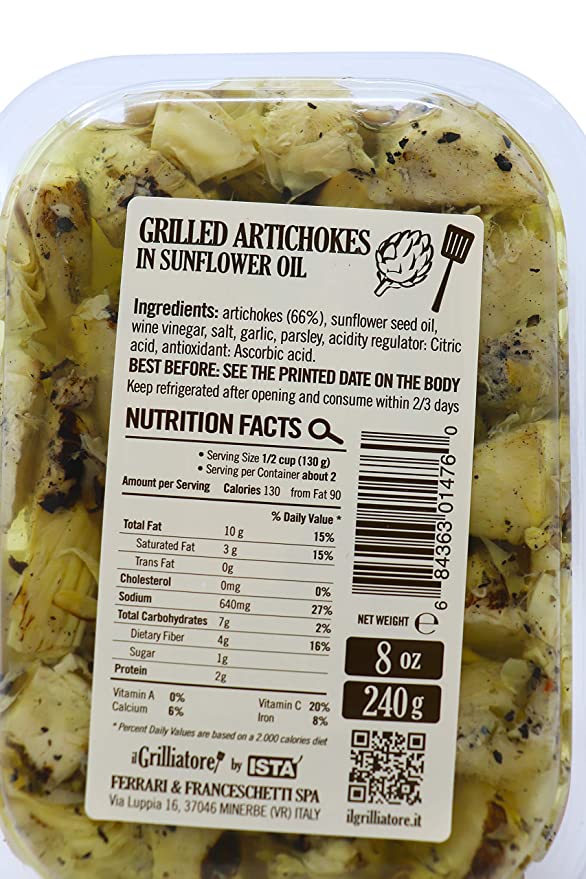 Artichokes with Stems in Sunflower Oil, 4.2 lb