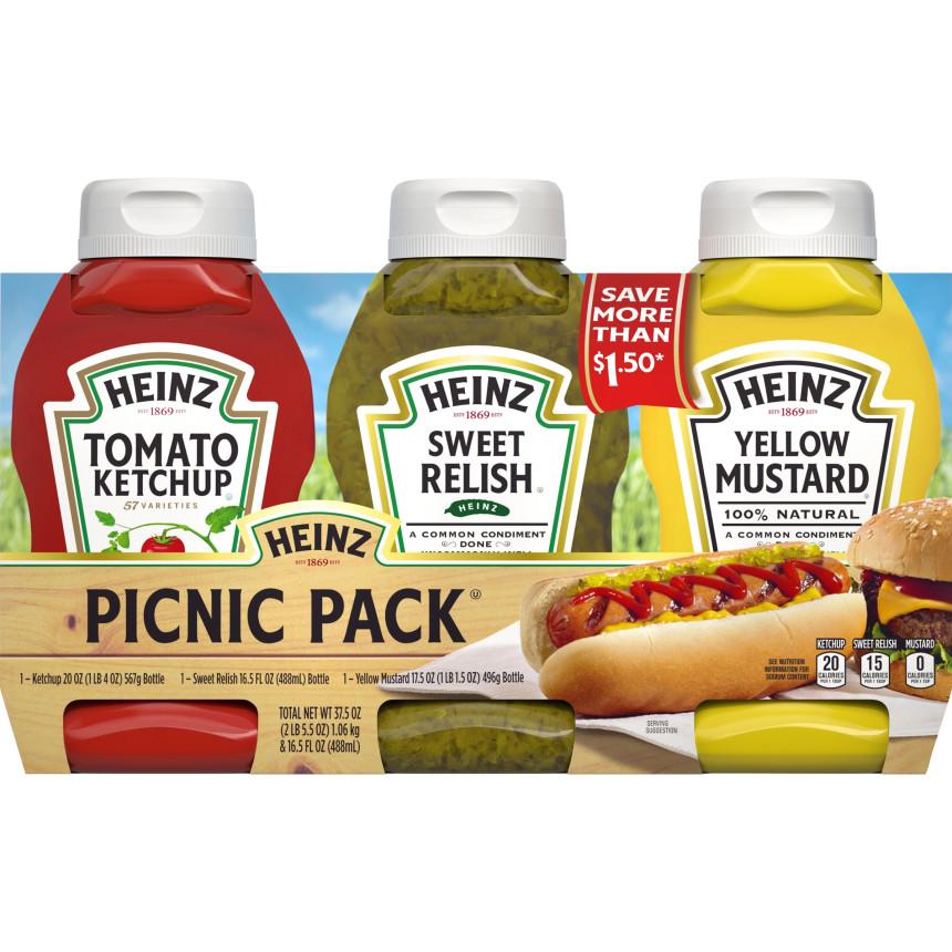Picnic Pack, Ketchup, Mustard, Relish